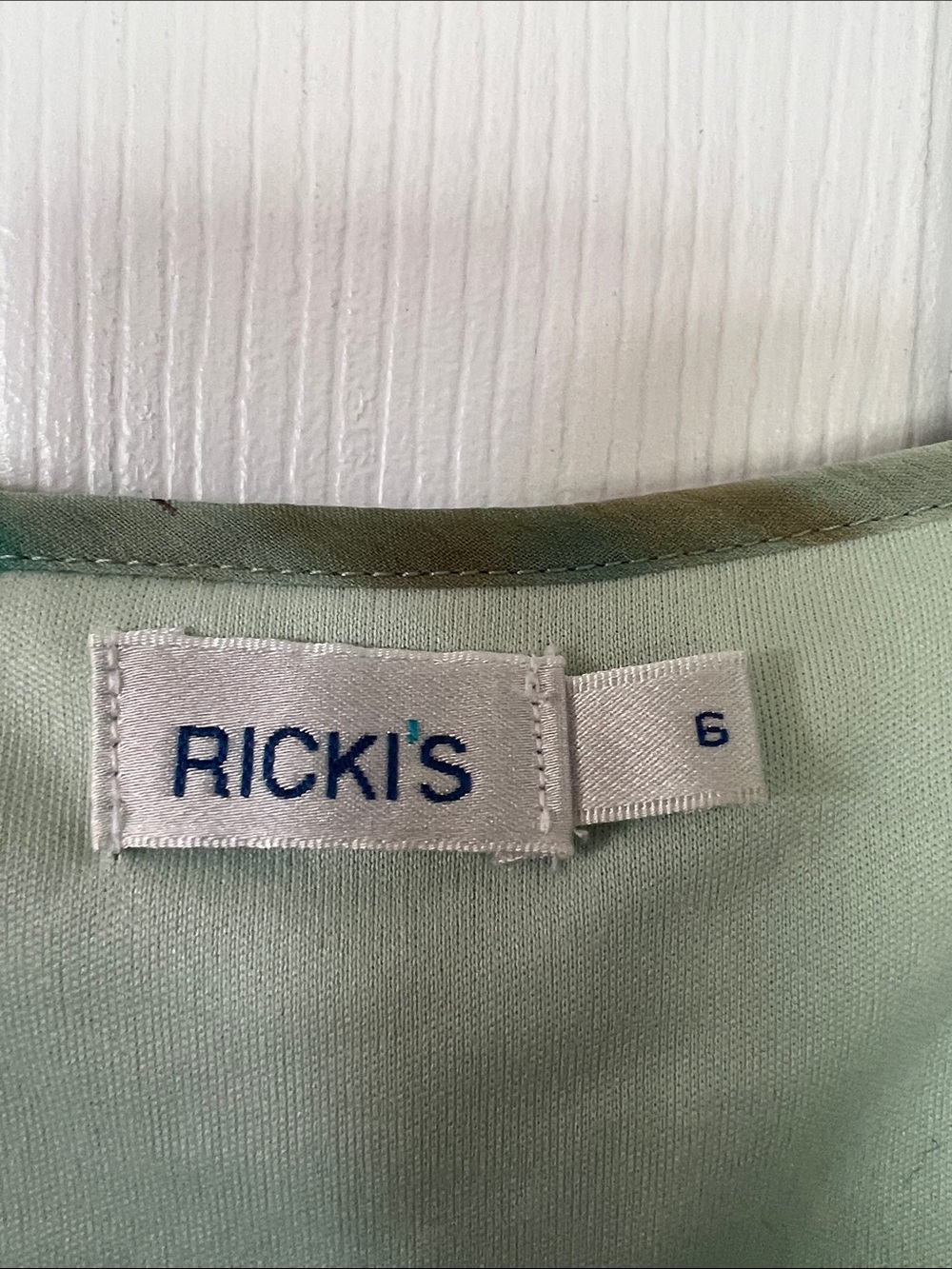 🌷6/$20🌷 Ricki's Teal Mint Brown Watercolor Ruffle Camisole - Picture 2 of 4